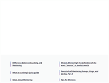 Tablet Screenshot of mentoringgroup.com
